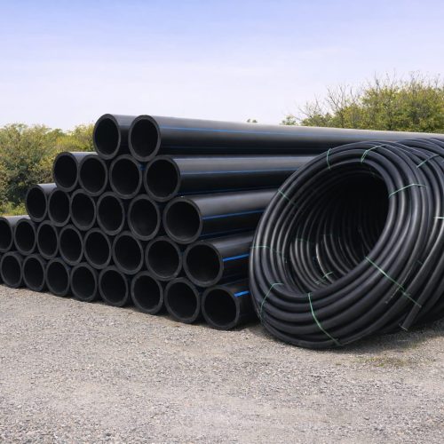 Under HDPE pipes